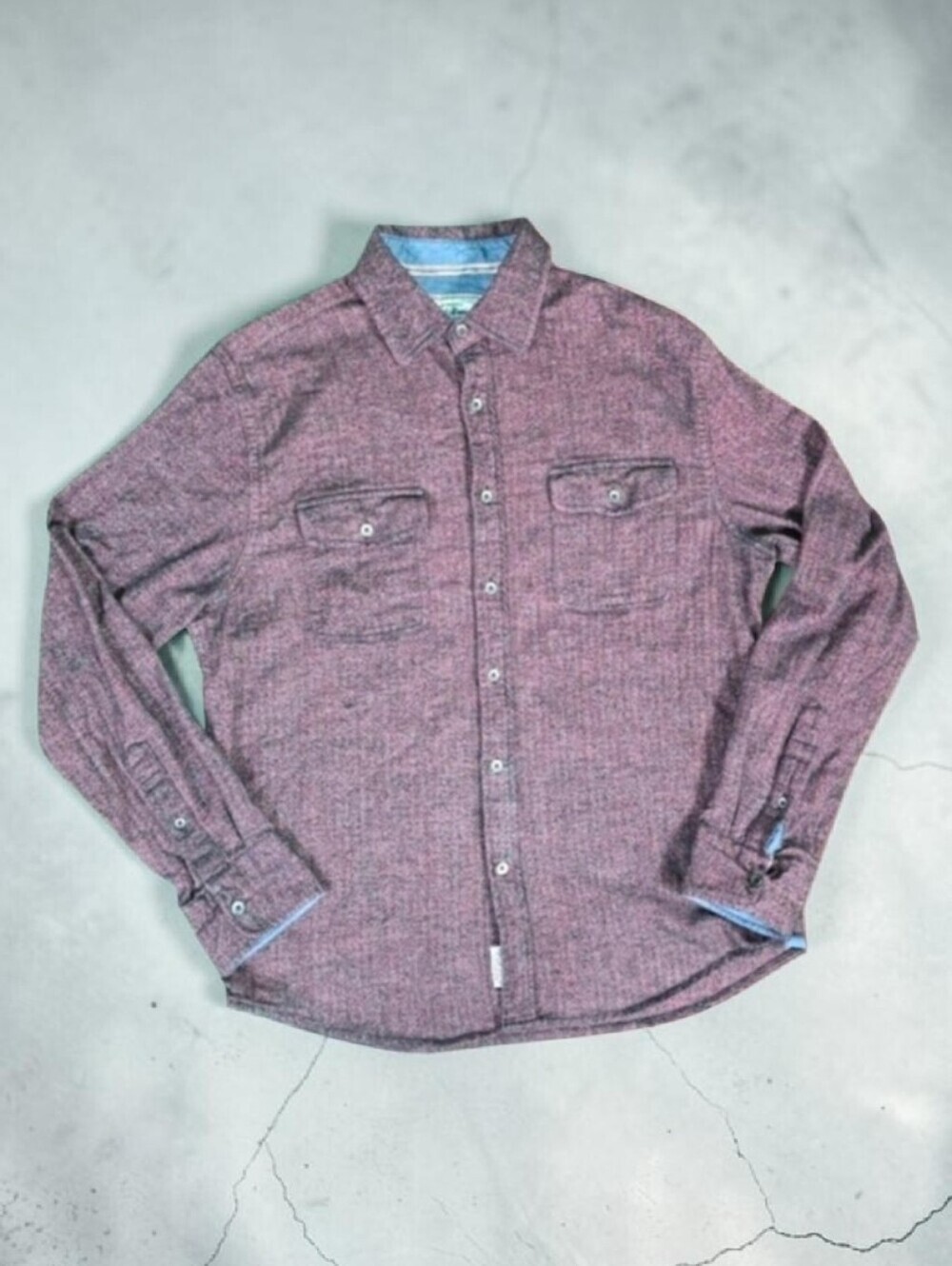 Flag & Anthem | 98% Cotton Micro Herringbone Button Down Casual Mens Shirt